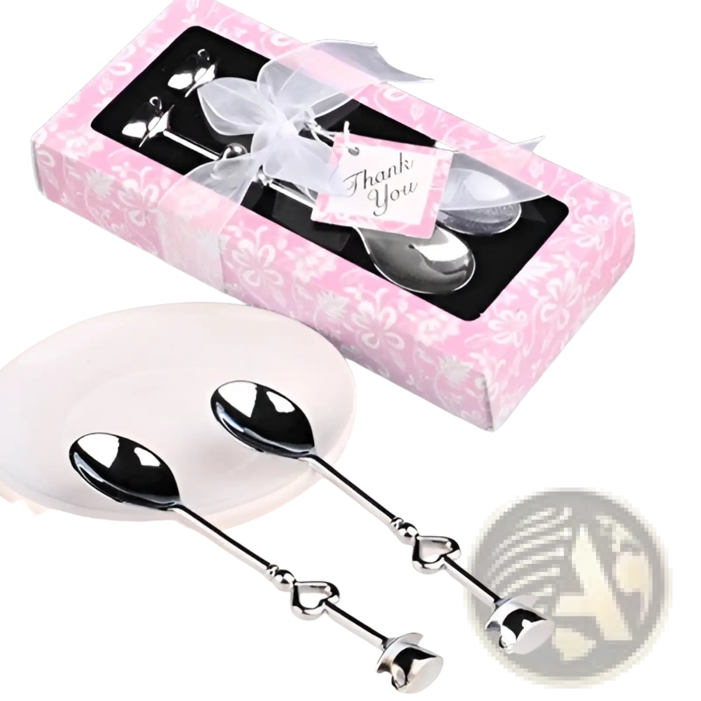 Stainless Steel Heart Coffee Spoon Gift Set