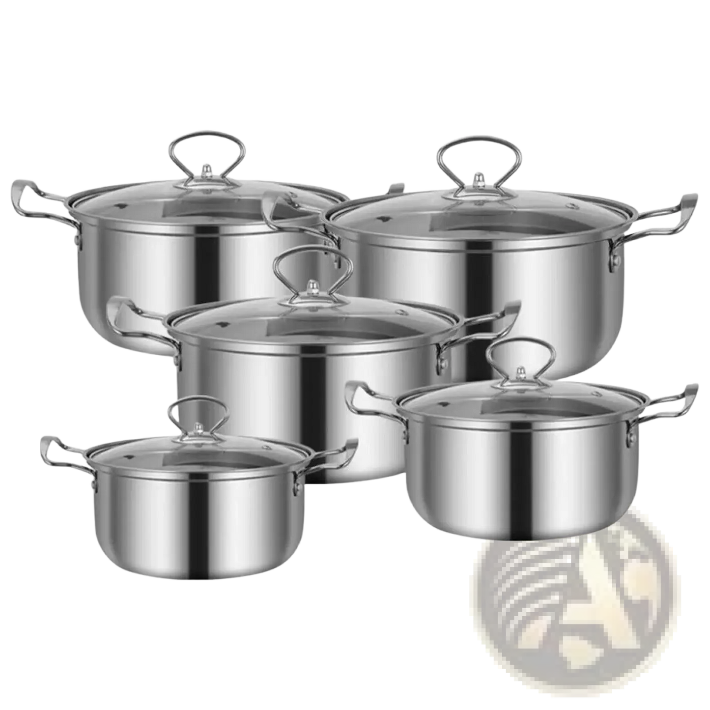 Stainless Steel Induction Cookware Set 11 Pieces
