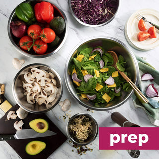 Tigelas de mistura de aço inoxidável 