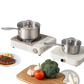 Stainless Steel Saucepan Set 3 Piece Induction Ready