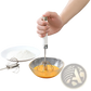 Stainless Steel Semi Automatic Rotating Egg Beater Whisk