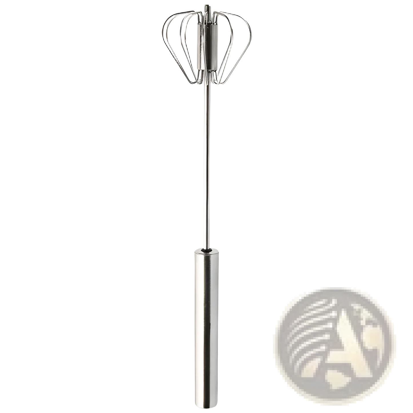 Stainless Steel Semi Automatic Rotating Egg Beater Whisk