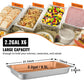 Stainless Steel Steam Table Pans 6 Pack Full Size 2.6 Deep