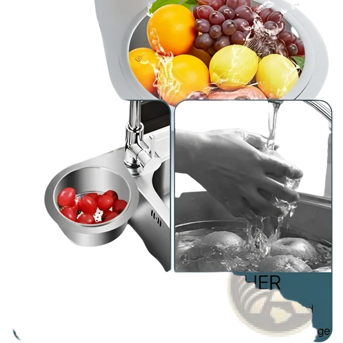 Stainless Steel Swan Sink Strainer Basket Filter
