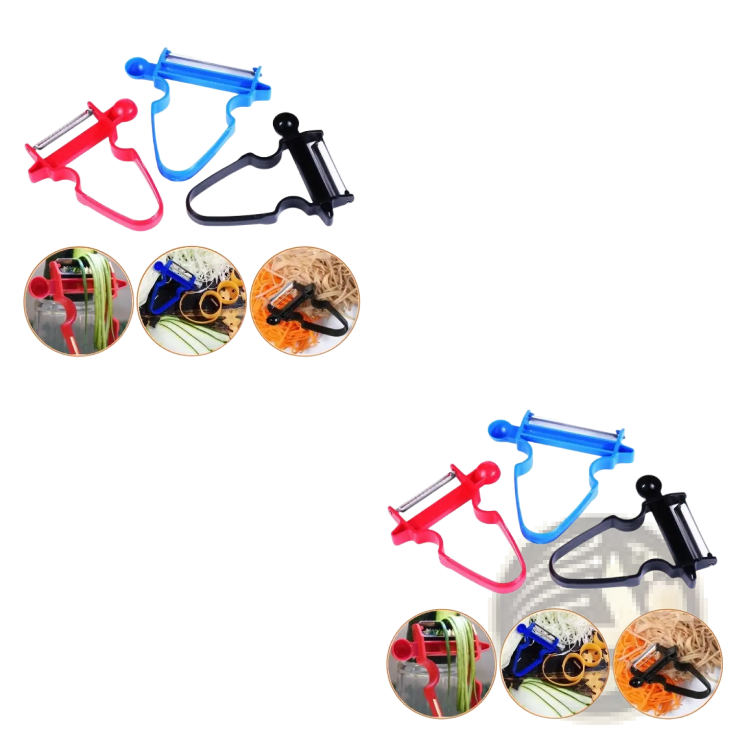 Stainless Steel Vegetable Peeler Set 3 Pack