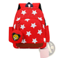 Star Print Soccer Backpack with Bear Coin Purse
