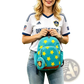 Star Print Soccer Backpack with Bear Coin Purse
