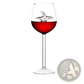 Starfish Sea Horse Crystal Red Wine Glass 400ml