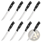 Steak Knife Set 8 Piece Carbon Steel Pom Handles