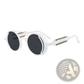 Steampunk Round Sunglasses with Double Spring Legs