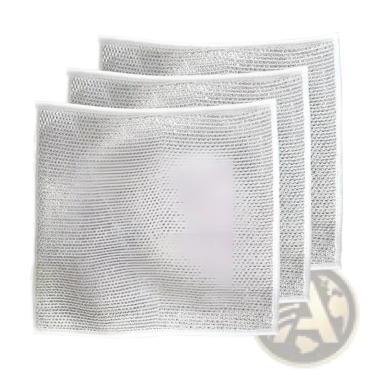 Steel Wire Dishcloth Mesh Kitchen Scrubber 20x20cm