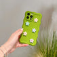 3d Pastel Floral Textured Silicone Phone Case