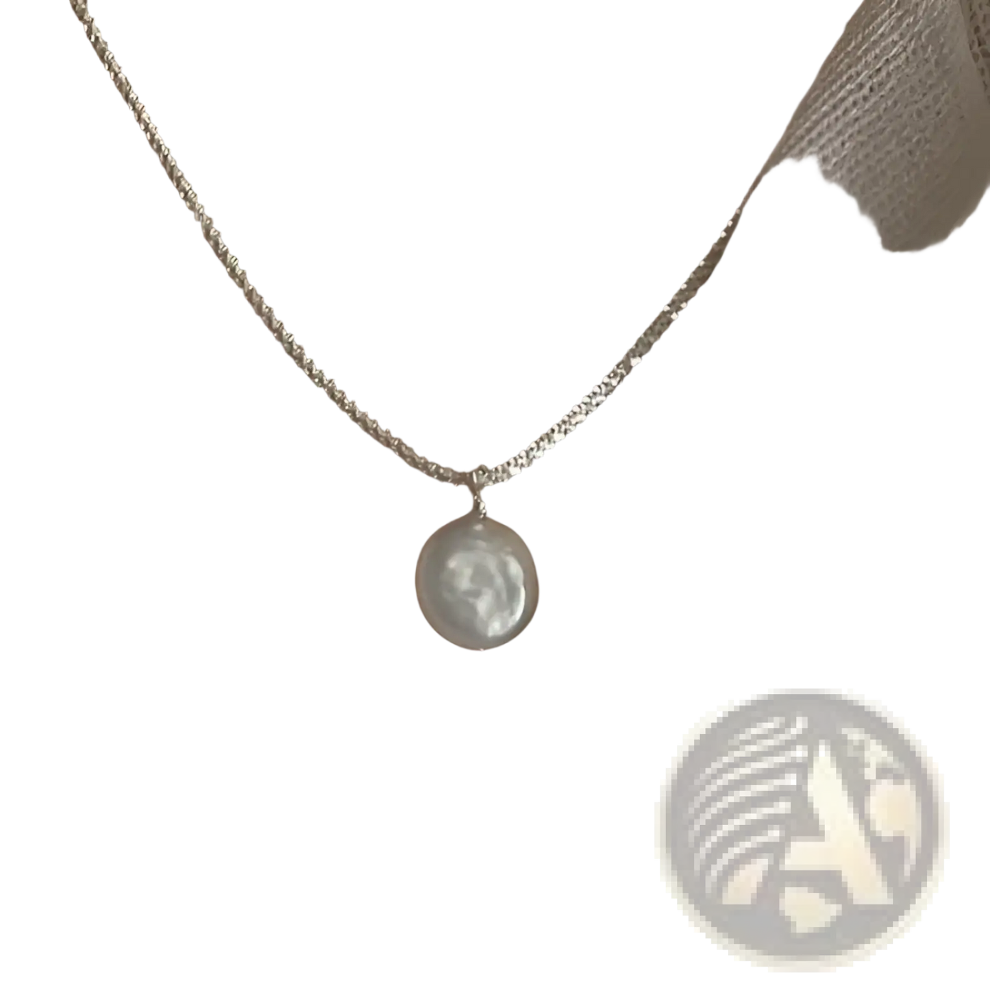 Sterling Silver Baroque Pearl Starry Sky Necklace