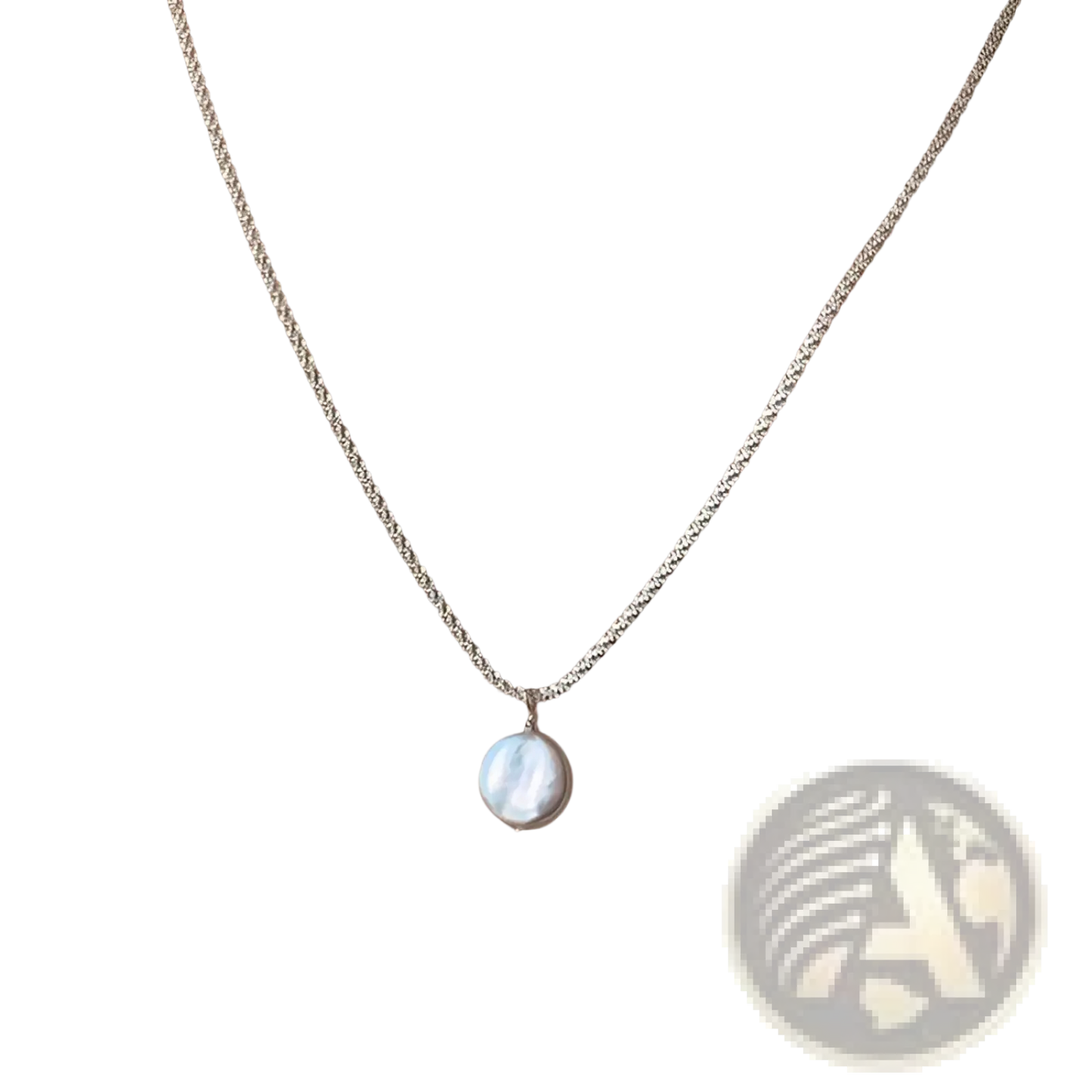Sterling Silver Baroque Pearl Starry Sky Necklace