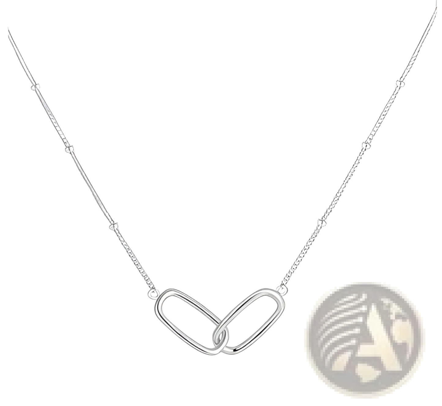 Sterling Silver Heart Green Gemstone Pendant Necklace
