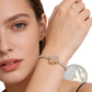 Sterling Silver Infinity Heart Adjustable Cubic Zirconia Bracelet