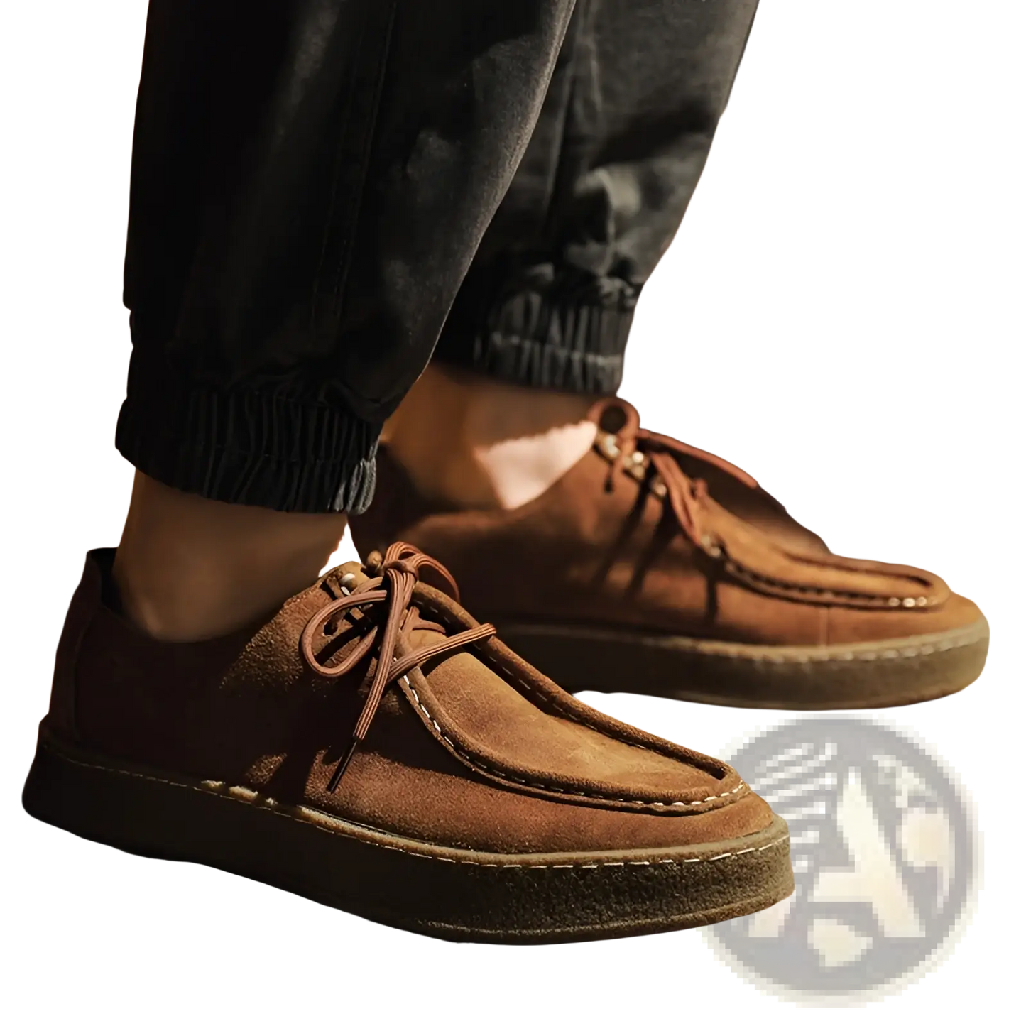 Suede British Style Casual Lace Up Leather Shoes