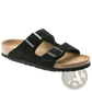 Suede Cork Footbed Sandals with Adjustable Buckles