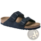 Suede Cork Footbed Sandals with Adjustable Buckles