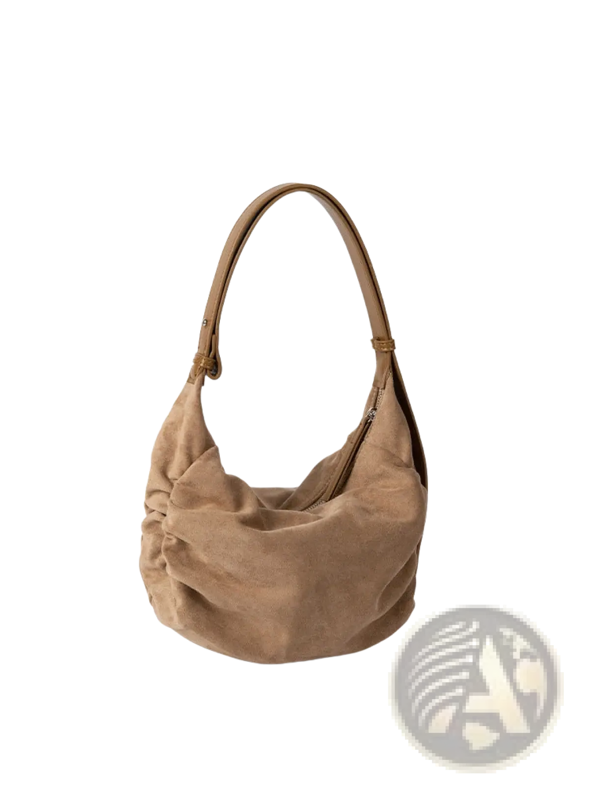 Suede Dumpling Shoulder Bag Slouchy Crossbody Hobo
