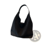 Suede Hobo Tote Bag with Matching Pouch for Women