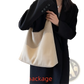 Suede Shoulder Bag Large Capacity Slouchy Tote Bag