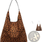Suede Shoulder Bag Large Capacity Slouchy Tote Bag