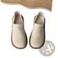 Suede Slip on Vintage British Style Low Heel Pumps