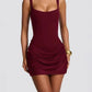 Ruched Corset Sleeveless Mini Party Dress