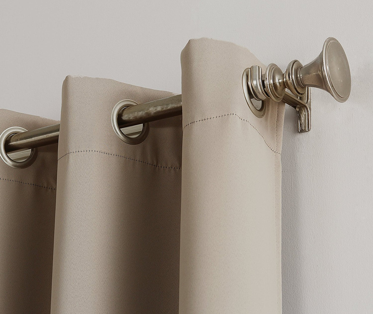 Painel de cortina blackout Sun Zero Easton com eficiência energética, 40" x 63", pedra