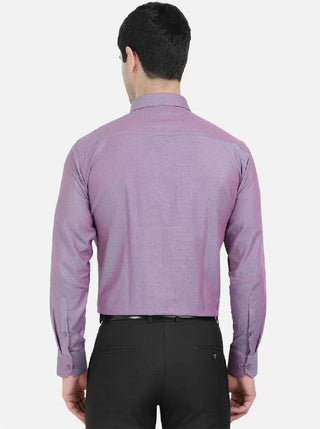Camisa social masculina Alfani Regular Fit de manga comprida, roxa, tamanho 32-33