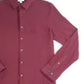 Camisa social masculina Bar III com gola vermelha, tamanho 15,5