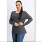 Karen Scott Suéter feminino Nep Dimond Cable Crew, preto, tamanho pequeno