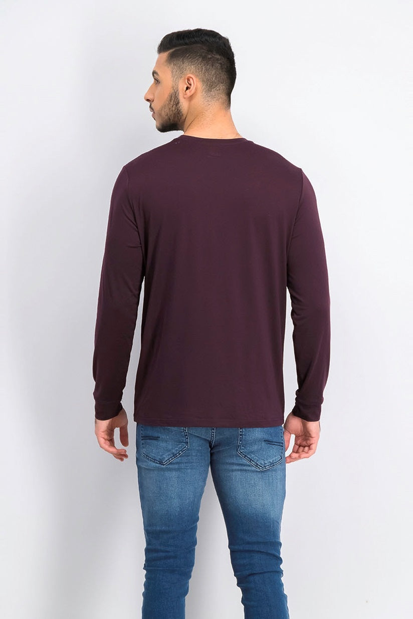 Camiseta masculina de manga comprida Ultra Lux 32 Degrees Berry tamanho X-Large