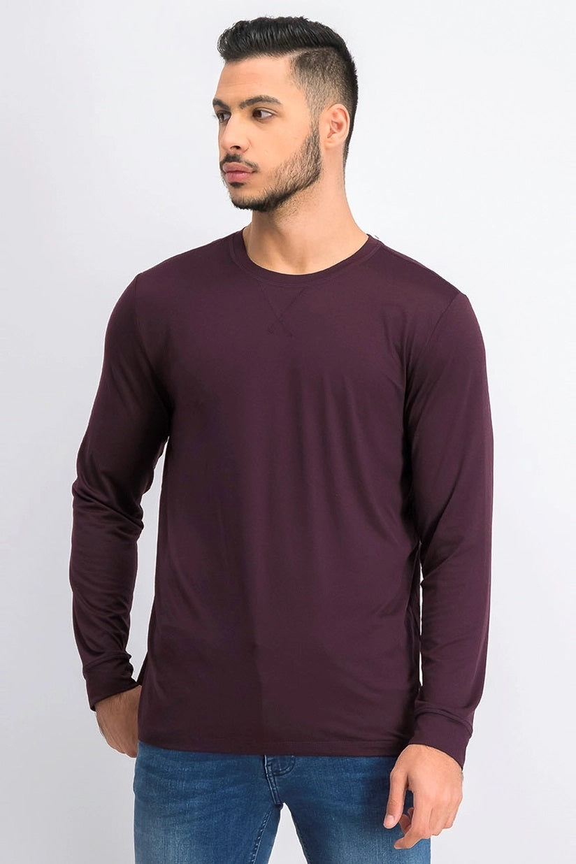 Camiseta masculina de manga comprida Ultra Lux 32 Degrees Berry tamanho X-Large