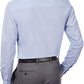 Camisa social masculina Kenneth Cole Slim Fit xadrez e listras, azul, tamanho P