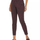 Jeans skinny feminino estilo &amp; co, pequeno, curvilíneo, estampa animal, vermelho, tamanho 6 P