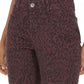 Jeans skinny feminino estilo &amp; co, pequeno, curvilíneo, estampa animal, vermelho, tamanho 6 P