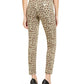 Calça jeans skinny feminina Guss com estampa de leopardo, marrom, tamanho 25