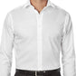 Camisa social masculina Calvin Klein Classic/Regular Fit com gola flexível elástica, branca, tamanho 34-35