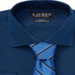 Camisa social masculina Ralph Lauren Slim Fit, sem passar, azul, tamanho 15x34-35