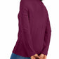 Karen Scott Blusa de gola alta feminina de algodão, roxa, tamanho extragrande