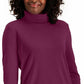 Karen Scott Blusa de gola alta feminina de algodão, roxa, tamanho extragrande