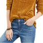 Suéter pulôver feminino de chenille estilo &amp; co, amarelo, tamanho pequeno médio