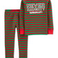 Conjunto de pijama Carter's Boy's Baby 2 peças de algodão Never Naughty verde, vários tamanhos 12