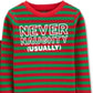Conjunto de pijama Carter's Boy's Baby 2 peças de algodão Never Naughty verde, vários tamanhos 12