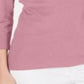 Karen Scott Blusa feminina de algodão com decote redondo, rosa, tamanho pequeno