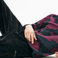 Camisa polo camuflada masculina Lacoste com ajuste solto Berry Jam - Preto, tamanho X-G