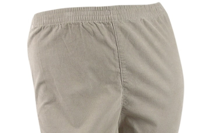 Calça feminina Karen Scott de veludo cotelê Stonewall tamanho pequeno XL