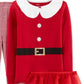 Conjunto de pijama de Papai Noel com tutu Carter's Girls, 3 peças, vermelho, tamanho 6